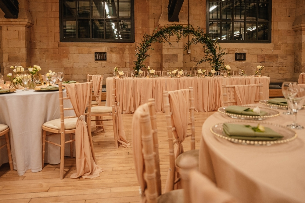 Blush-Pink-Sage-Green-Wedding-Reception-Ambience-Venue-Styling-Teesside Blush Pink Sage Green Wedding Reception Ambience Venue Styling Teesside