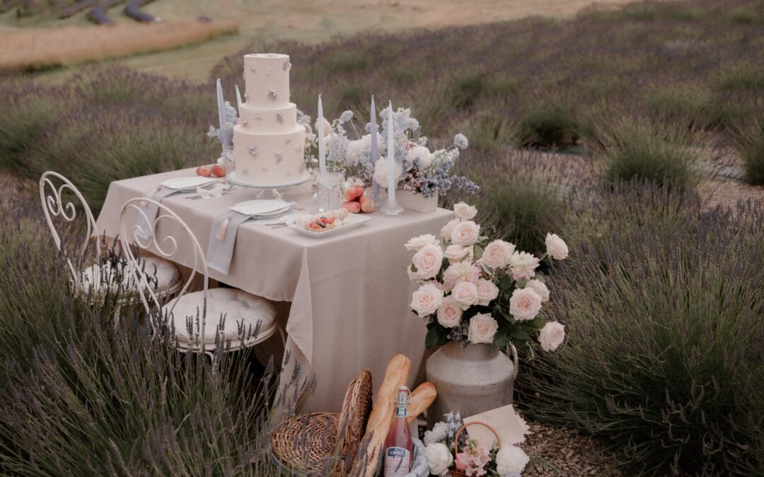 A Provence inspired, lavender field elopement