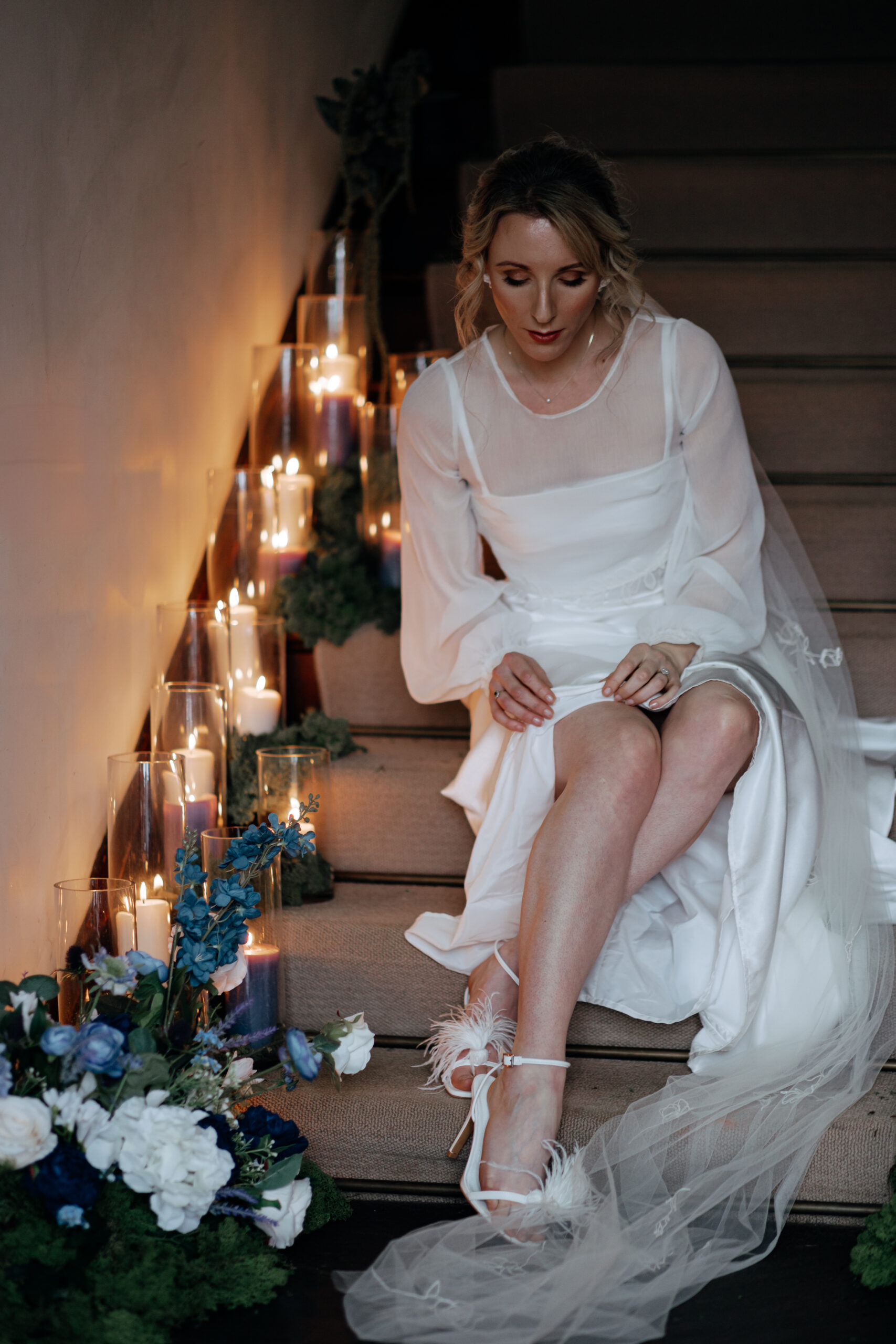 Ambience Venue Styling Staircase Decor Candlelight