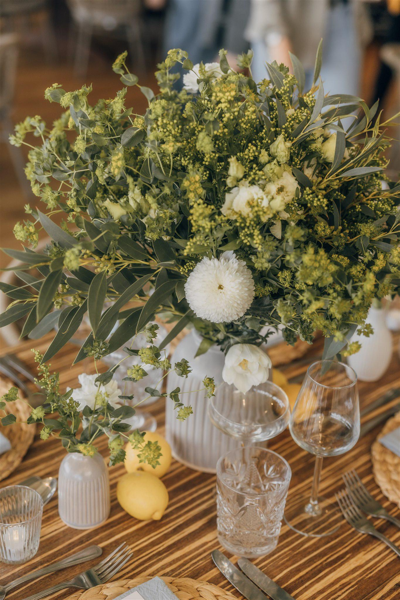Ambience Venue Styling Olive Foliage Centrepieces Ambience Venue Styling Olive Foliage Centrepieces