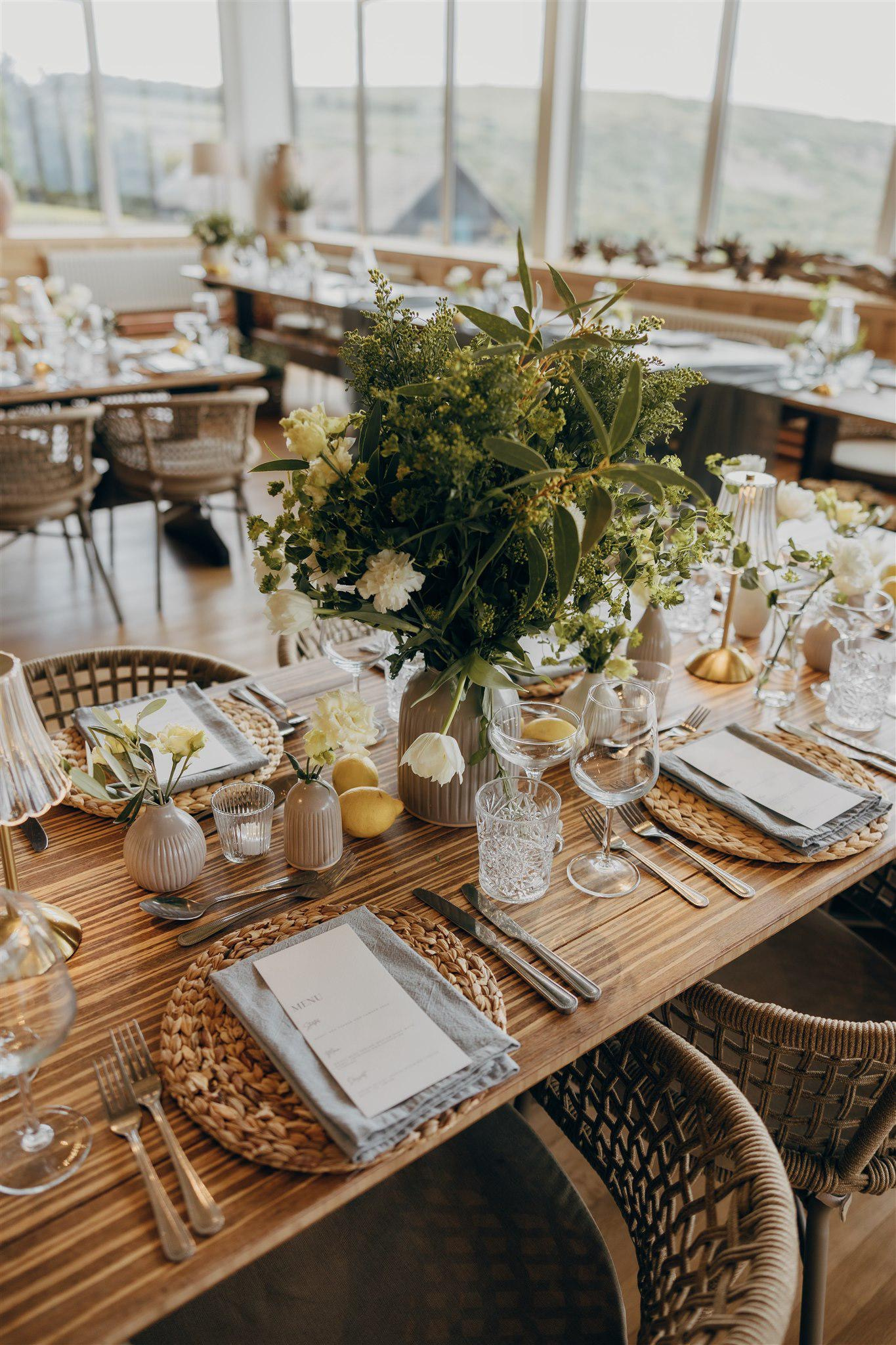 Ambience Venue Styling Wedding Breakfast Mediterranean