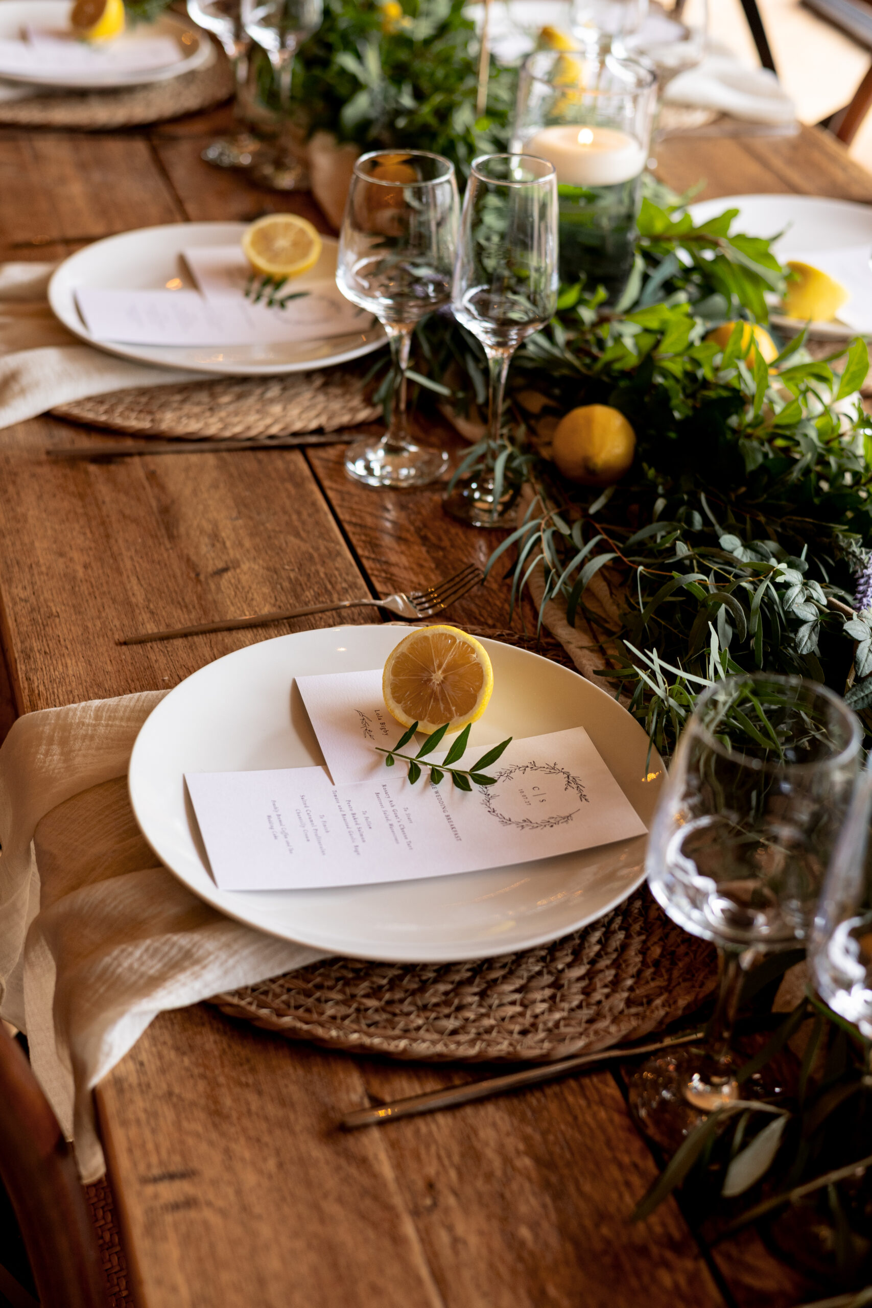 Ambience Venue Styling Stationery Sage